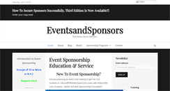 Desktop Screenshot of eventsandsponsors.com